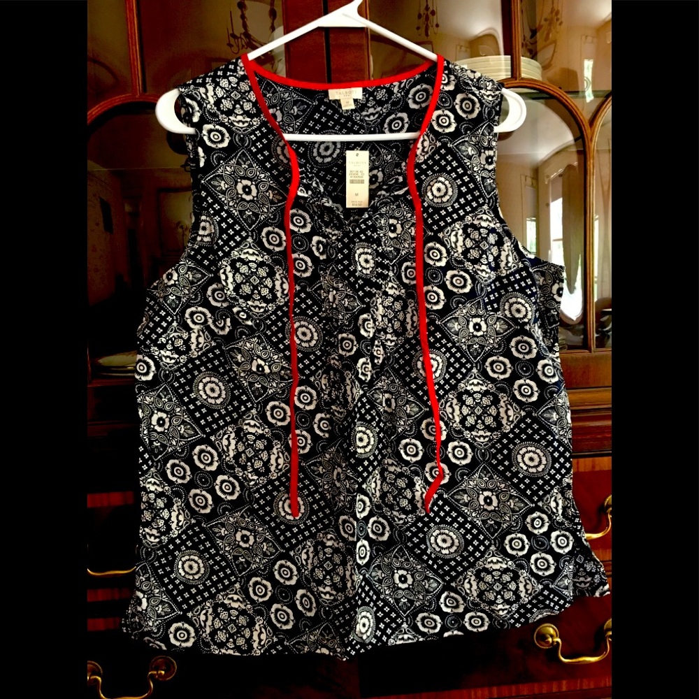 Talbots sleeveless top NWT